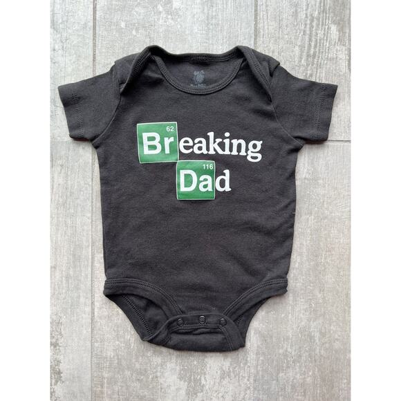 Baby Boy Girl BREAKING DAD Breaking Bad Chemistry One Piece Outfit Bodysuit 3-6m - Picture 1 of 6